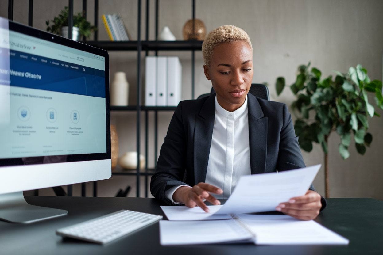 professionnel-bureau-maison-documents-ordinateur