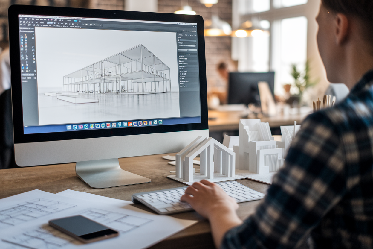 jeune-professionnel-dos-ordinateur-sketchup