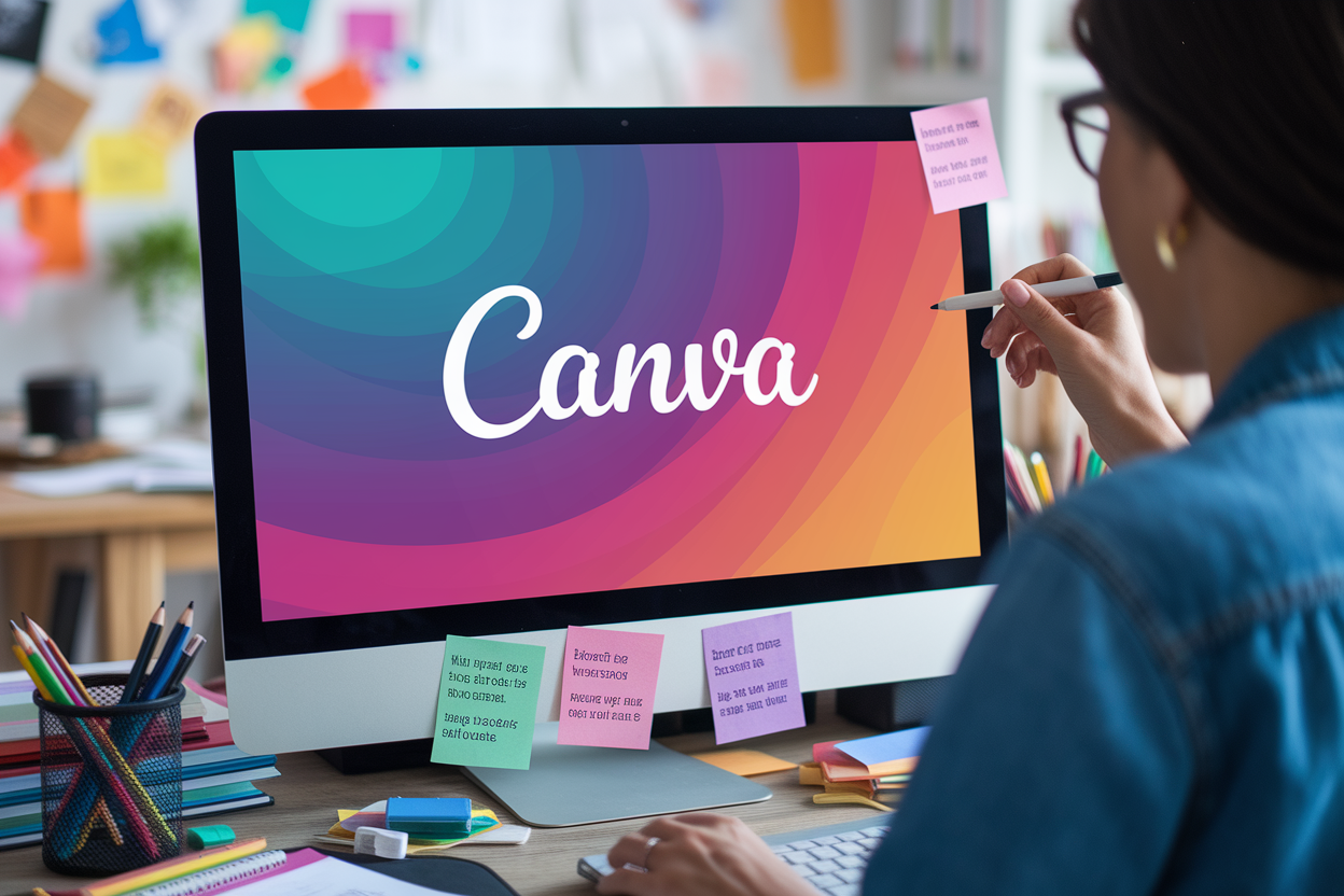 personne-dos-bureau-ecran-canva