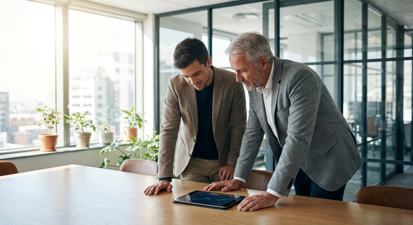 entrepreneur qui consulte un conseiller professionnel pour la création de son entreprise