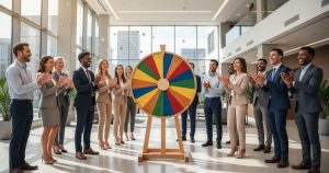 Dynamisez vos événements professionnels avec la location de roue de la fortune personnalisable